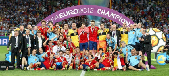 L'Espagne d�?©tient le b�?¢ton de Nasazzi depuis la finale de l'Euro 2012